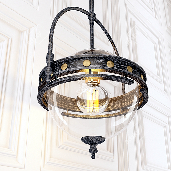 LUSSOLE LSP-9681: Elegant Italian Pendant Light 3D model image 2