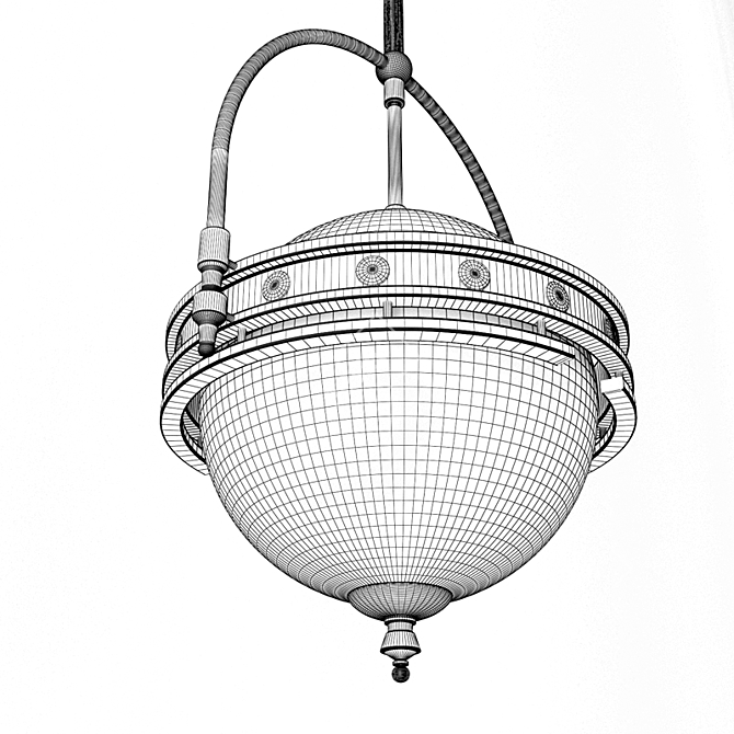 LUSSOLE LSP-9681: Elegant Italian Pendant Light 3D model image 3