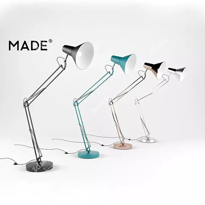 Bronx Giant Floor Lamp: Sleek and Stylish 3D model image 1