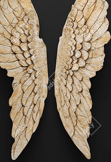 Elegant Thelma Wing Wall Art 3D model image 2