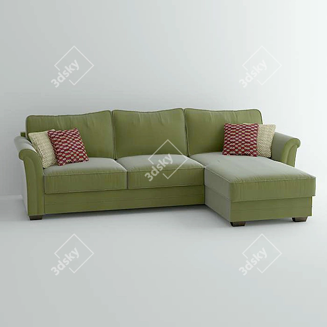 Modern Comfort: Sidney Sofa 3D model image 1