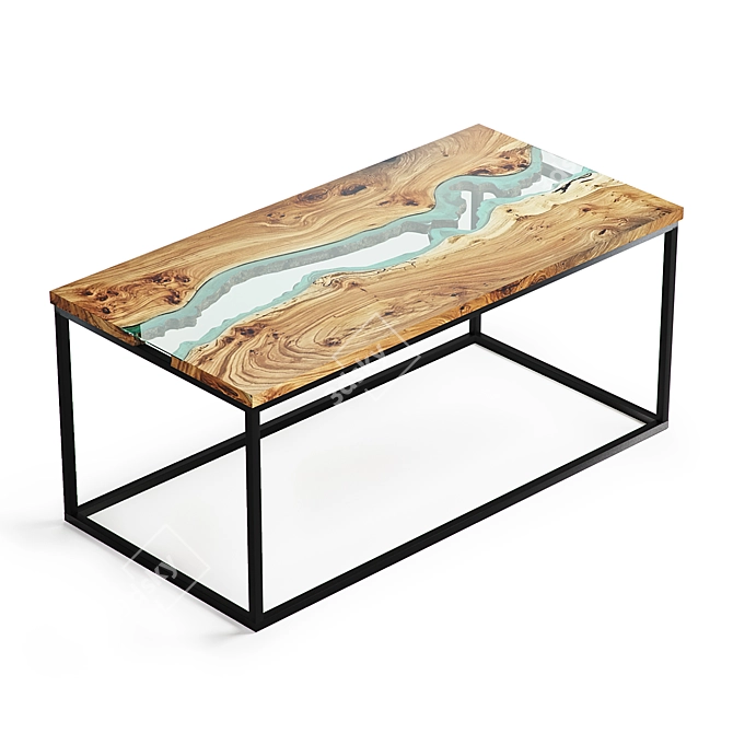 Title: Loft Design Table Slab 3D model image 1