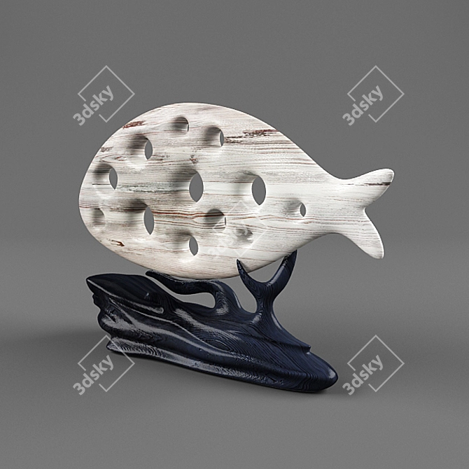 21584 Fish Wood Board 3D model image 3