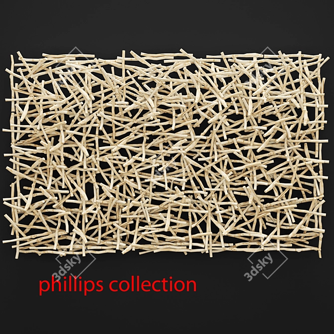 Abstract Stick Wall Art 3D model image 1