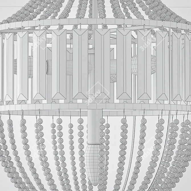 Ancient Elegance Crystal Chandelier 3D model image 2