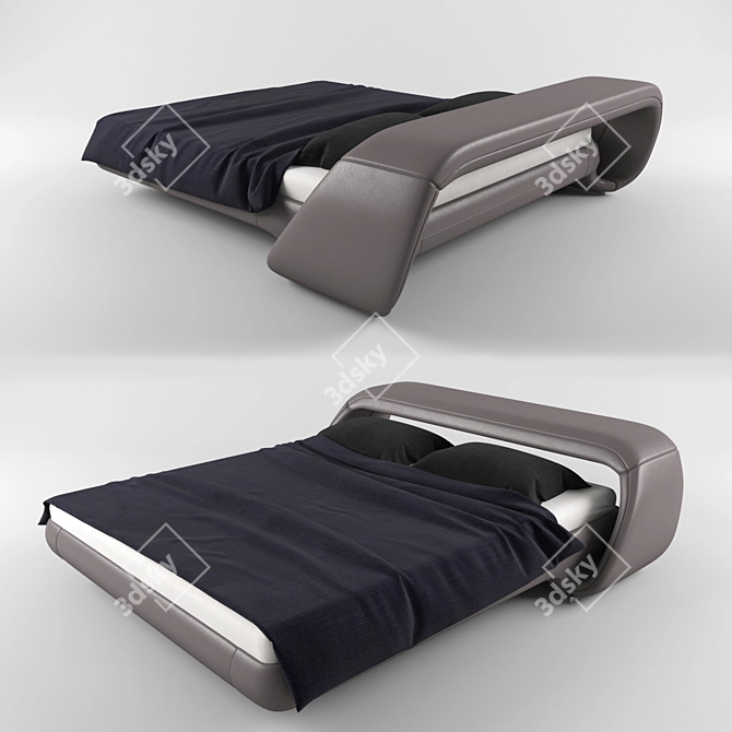 Luxury Air Lounge Bed by Meritalia 3D model image 1