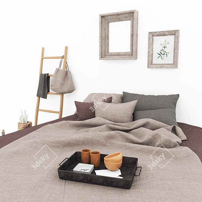 Elegant Decor Linens 3D model image 2