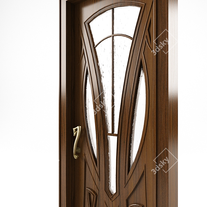 Sleek & Stylish 2100x900mm Interior Door 3D model image 2