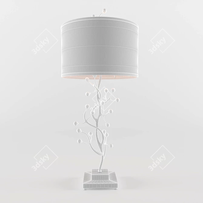 Elegant Bede Table Lamp 3D model image 2