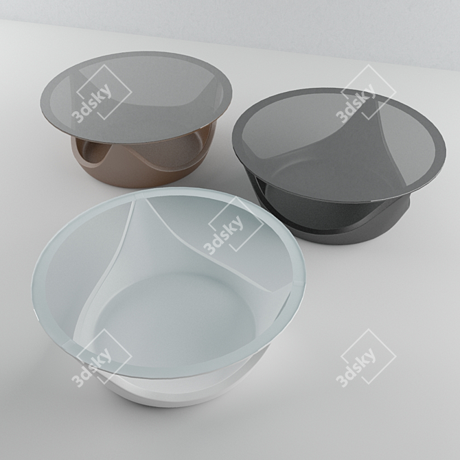 Bonaldo Arvo Coffee Table: Modern Elegance 3D model image 2