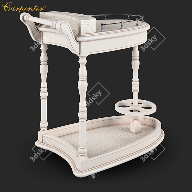 Title: Carpenter 230 Dining Cart 3D model image 1