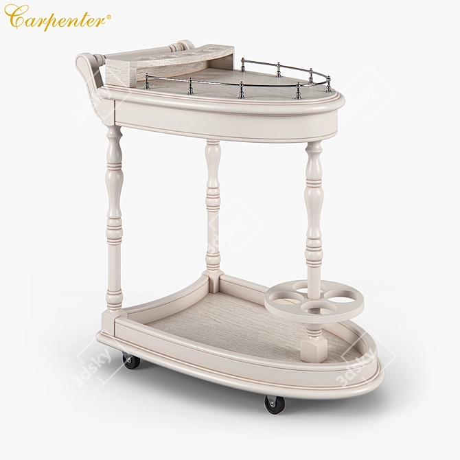 Title: Carpenter 230 Dining Cart 3D model image 2