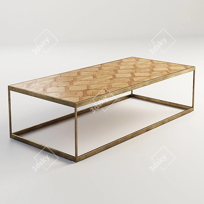 Modern Vernon Coffee Table - Stylish and Functional 3D model image 1