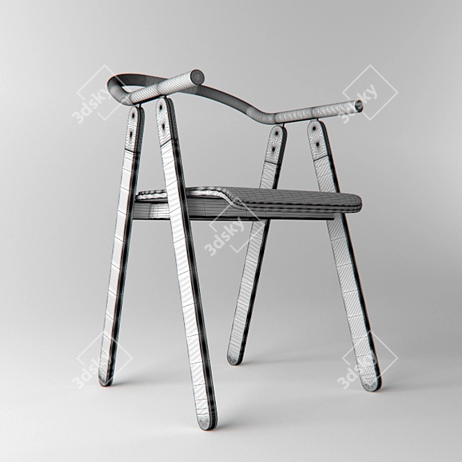 Redo Toon Chair: Stylish and Comfortable 3D model image 3