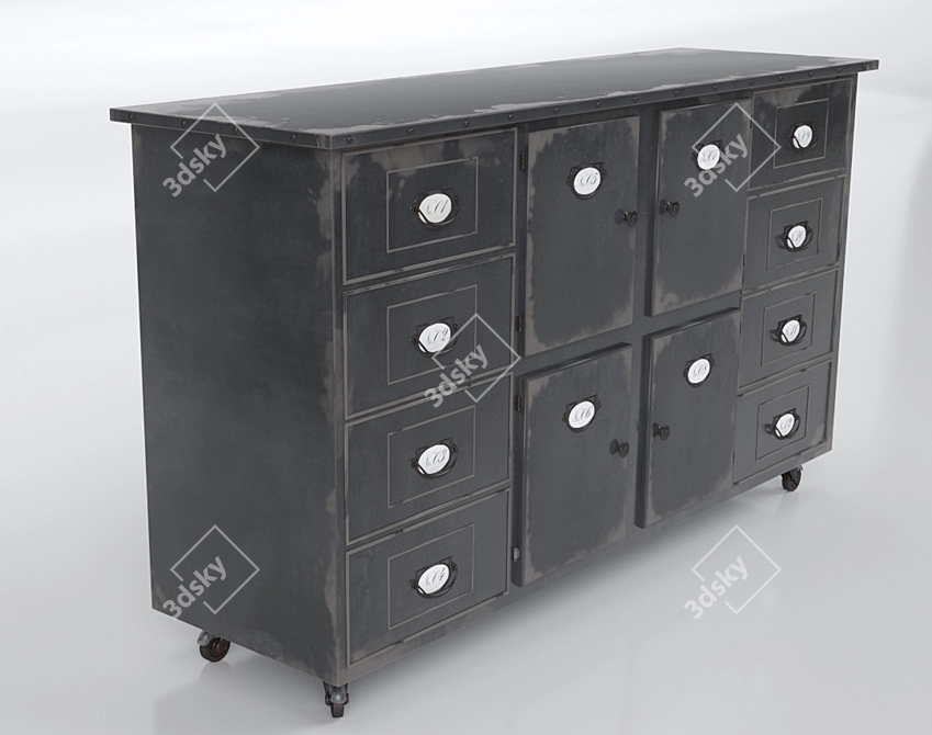 Elegant Credens Stand DB003319 3D model image 2