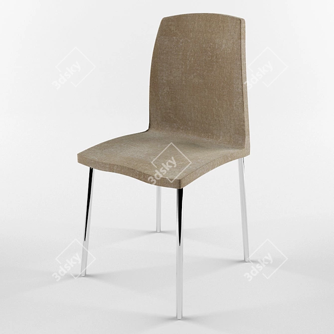 Modern Chair with Sleek Design 3D model image 1