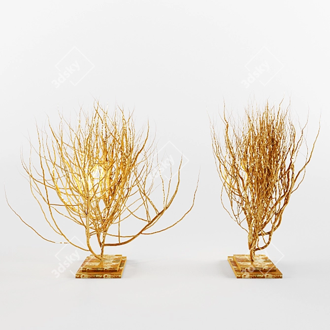 Elegant Bush Decor - Textured Beauty 3D model image 1