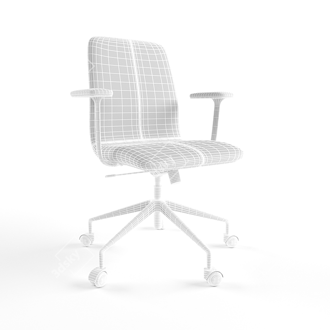 Lotus Comfort: Ergonomic Beauty 3D model image 3