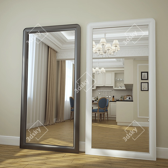 LeHome M001 Mirror - 100x200 Dimensions 3D model image 1