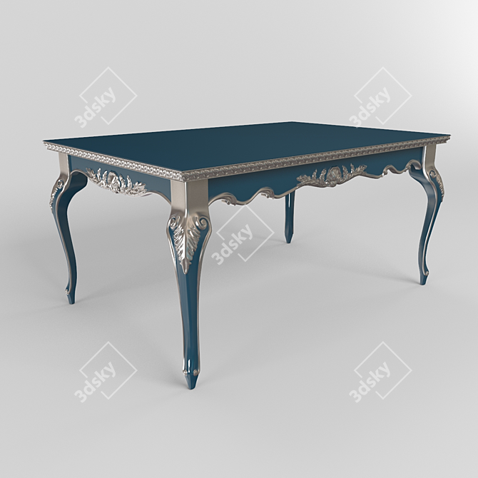 I DOGI Modern Baroque Dining Table 3D model image 1