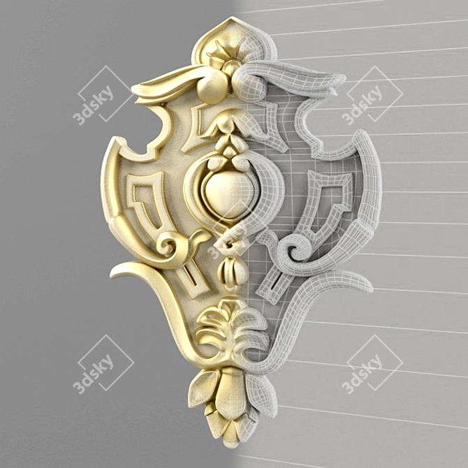 TurboSmooth-Enabled Cartouche 3D model image 2