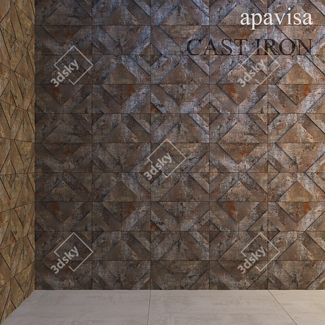 Apavisa Cast Iron Tiles 3D model image 2