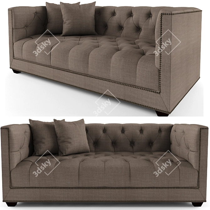 Elegant Richard Sofa: Perfectly Crafted 3D model image 1