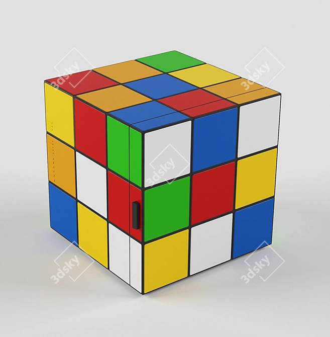 Rubiks Fridge: Compact Cubed Cooling 3D model image 1