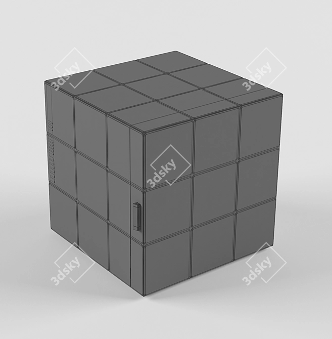 Rubiks Fridge: Compact Cubed Cooling 3D model image 2