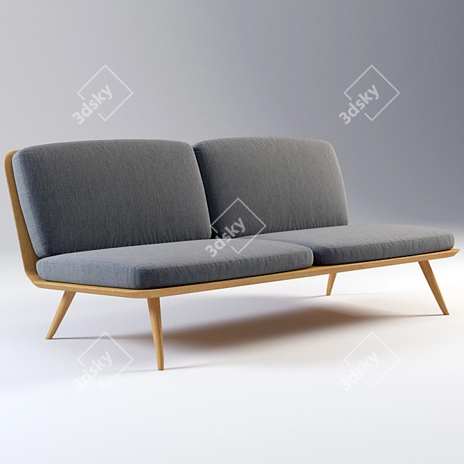 Fredericia Spine Lounge Chair 3D model image 1