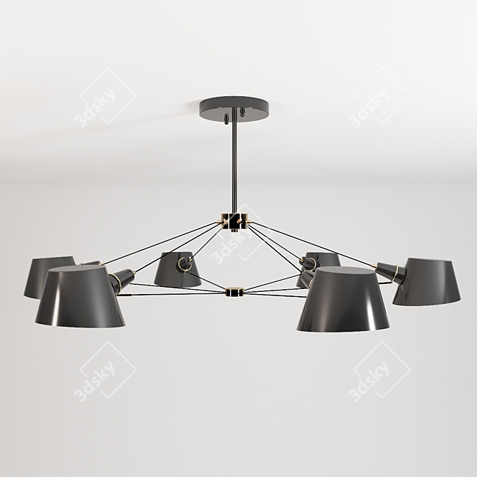 Elegant Favourite Eimer 512 Chandelier 3D model image 1