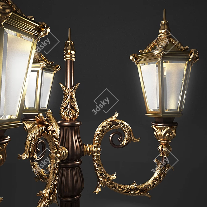 Tall Street Light, 330 cm 3D model image 3