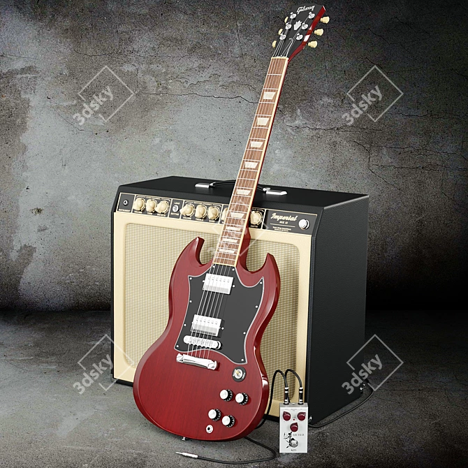 Gibson Guitar Set: Tone King Imperial & Archer Pedal 3D model image 1