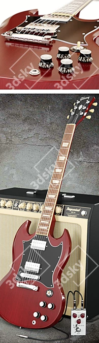 Gibson Guitar Set: Tone King Imperial & Archer Pedal 3D model image 2