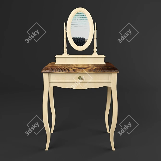 Leontina Classic Birch Dresser 3D model image 1