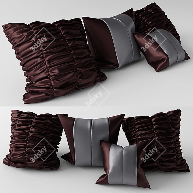 Comfy Cloud Cushion 3D model image 1
