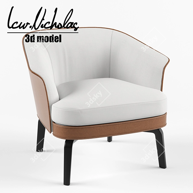 Poltrona Frau Nivola - Elegantly Refined Comfort 3D model image 2