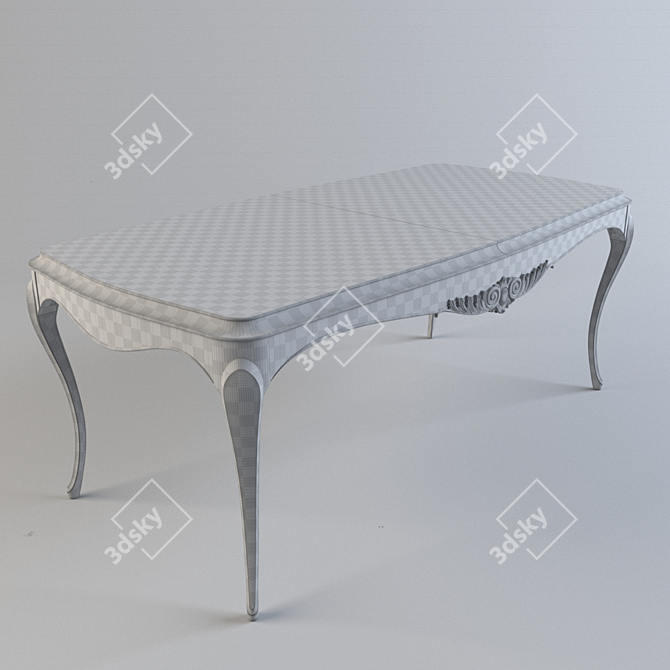 Elegant Gala Dining Table 3D model image 3