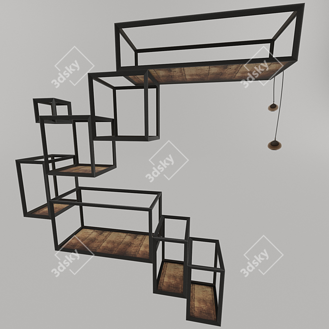 Decorative Shelves 3D model image 1