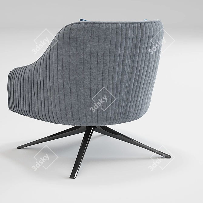 Roar Rabbit Swivel Chair: Sleek and Stylish 3D model image 3