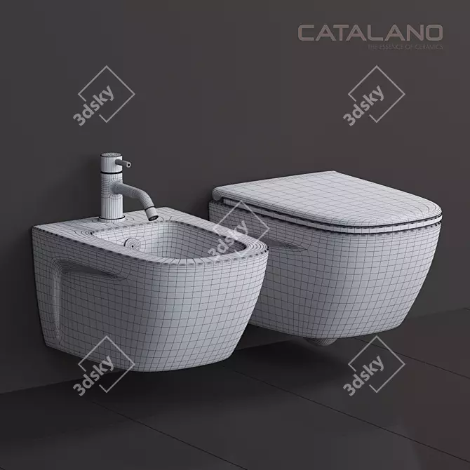 Catalano NewLight Modern Bathroom Vanity 3D model image 2