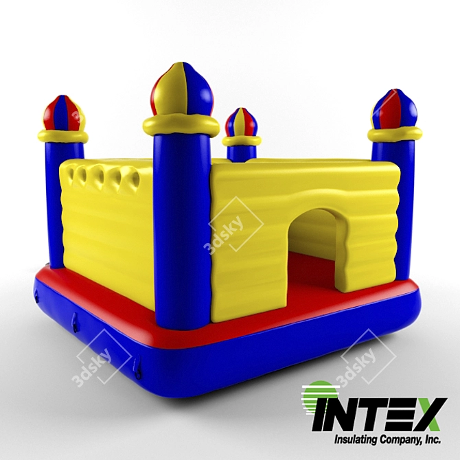 Intex Playful Castle Water Slide 3D model image 1