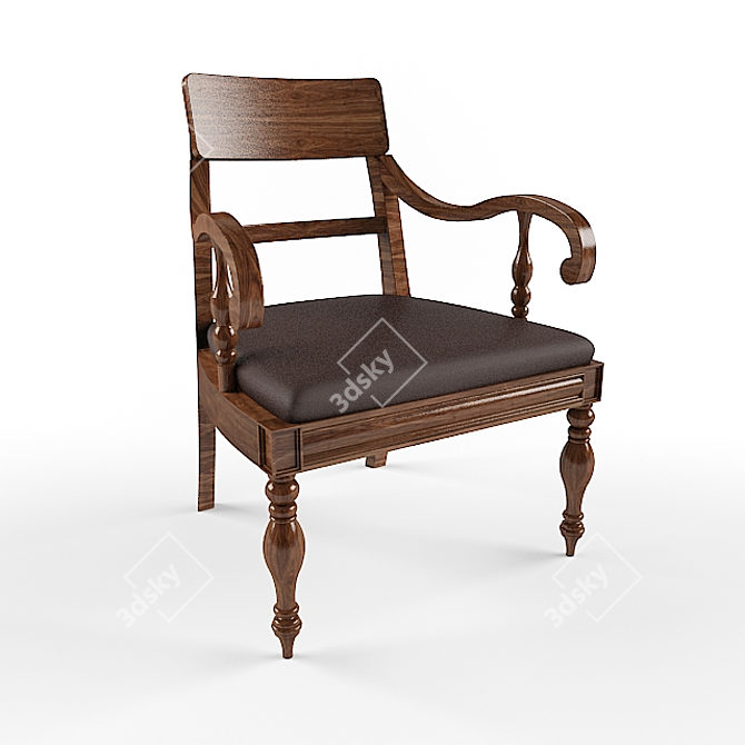 Modern Dining Chair | Elegance Redefined 3D model image 1