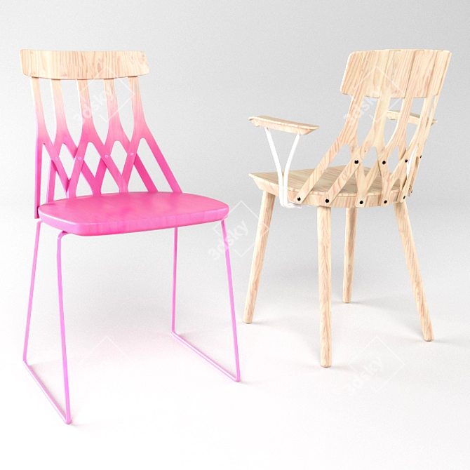 Sami Kallio_Y5 Chair: Stylish and Stackable 3D model image 1