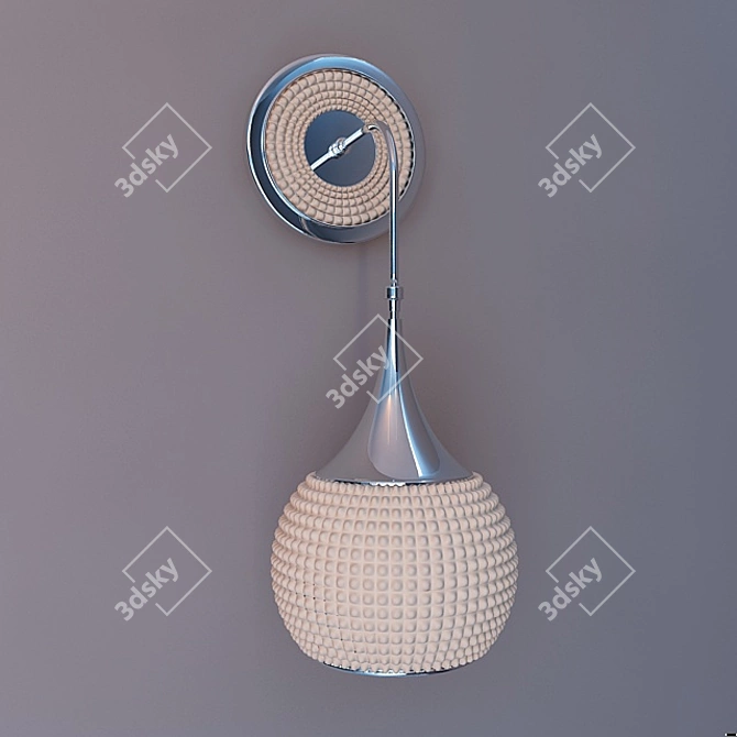 Elegant Wall Sconce Light 3D model image 1