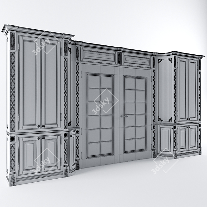 Title: Customized Vray and Corona Cupboard 3D model image 2