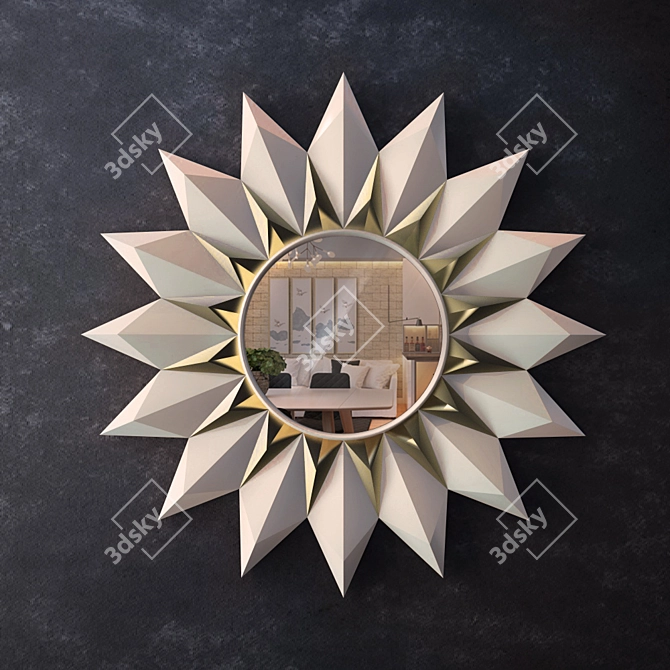 Marten Resin Mirror | Made Goods 3D model image 1