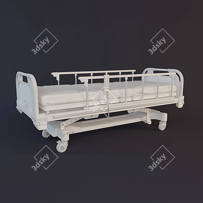 Functional Electric Medical Bed A-32 3D model image 2