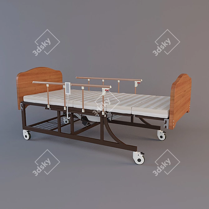 Electric Bed with Toilet - FD-3 3D model image 1