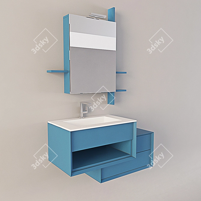 Modern Furniture Set 3D model image 1